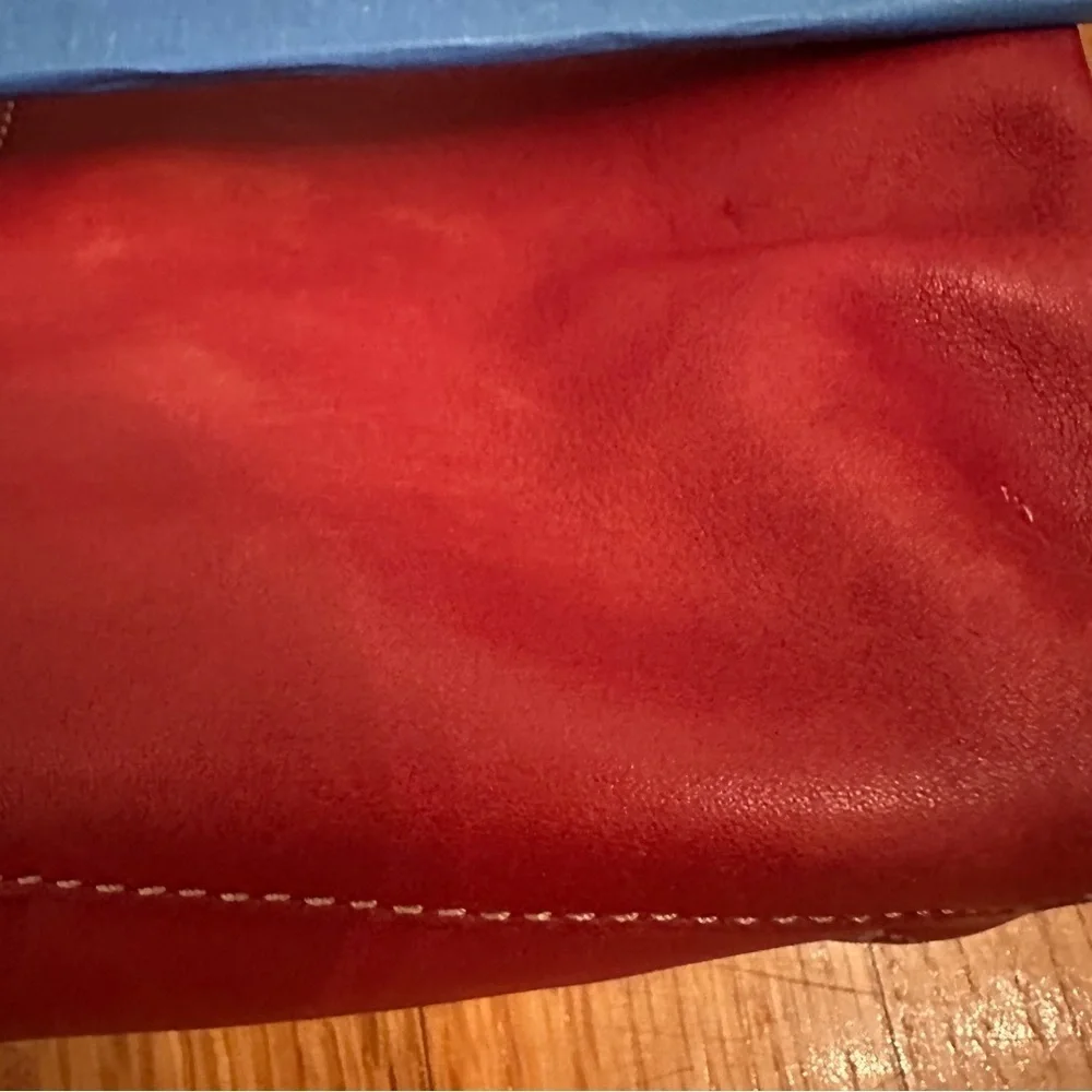COACH Legacy Red Leather Vintage Slim Duffle Shoulder Bag
